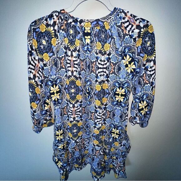 Loft Floral Ruffle Swing Dress - Sz XSP - Picture 5 of 16